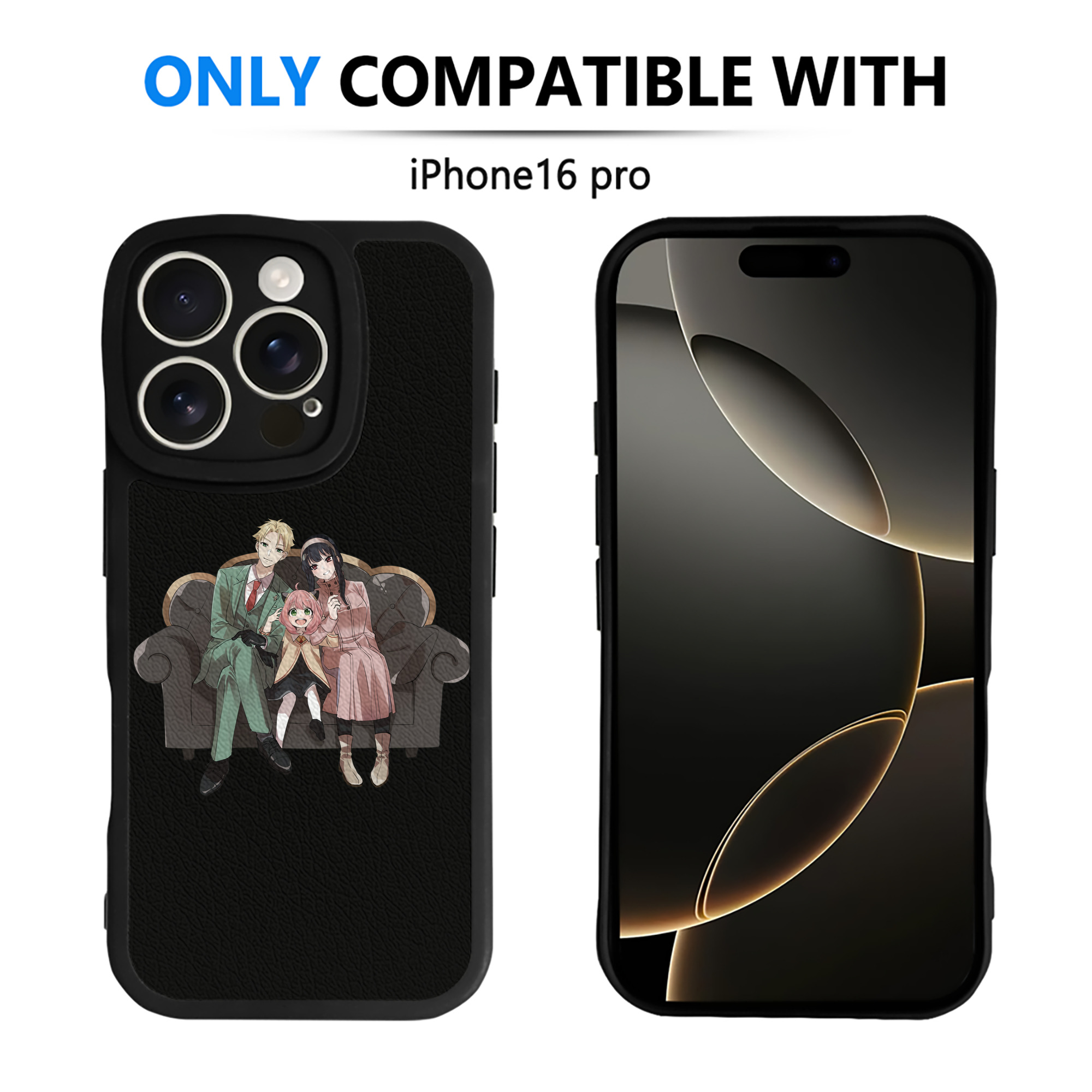 （画像用） SPY×FAMILY间谍家家酒 【iPhone 16シリーズ対応】シリコンスマホケース（レザー調） 材質：シリコン